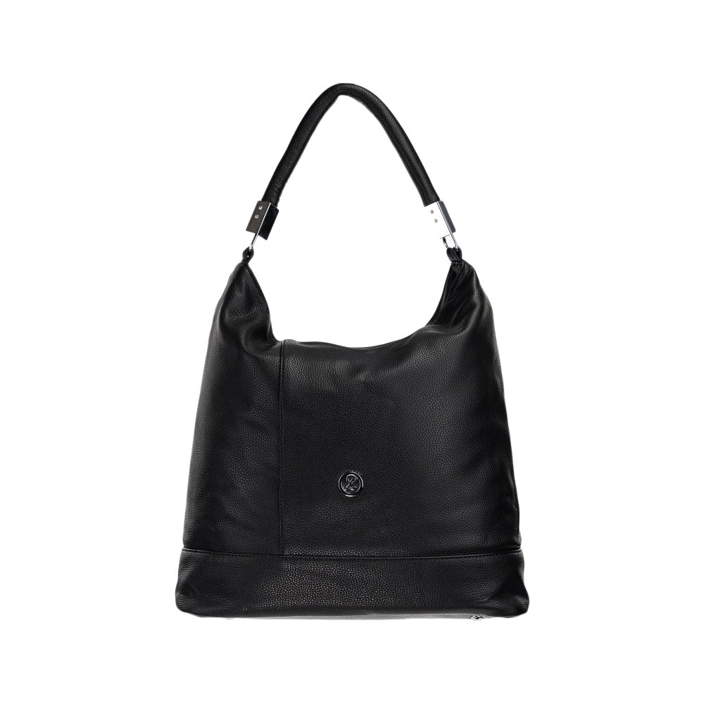 JENNY dámska koženková kabelka Čierna