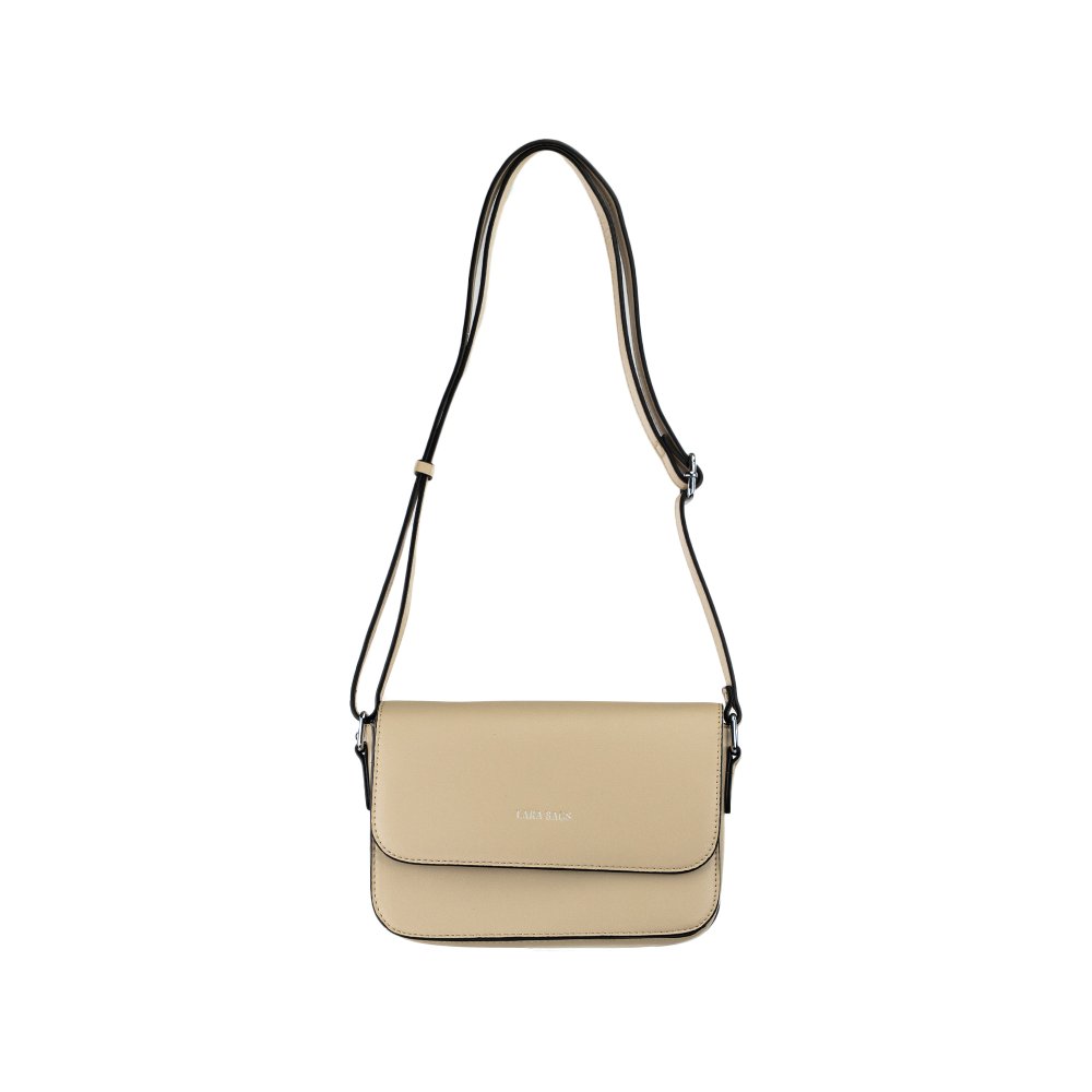 CINDY dámska crossbody koženková kabelka taupe