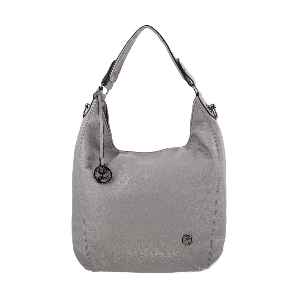 ELSA dámska koženková kabelka Sivá