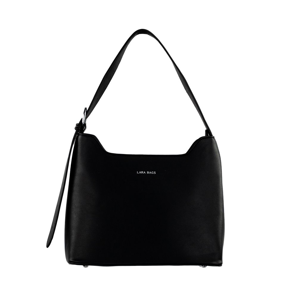 MIRA dámska koženková kabelka Čierna