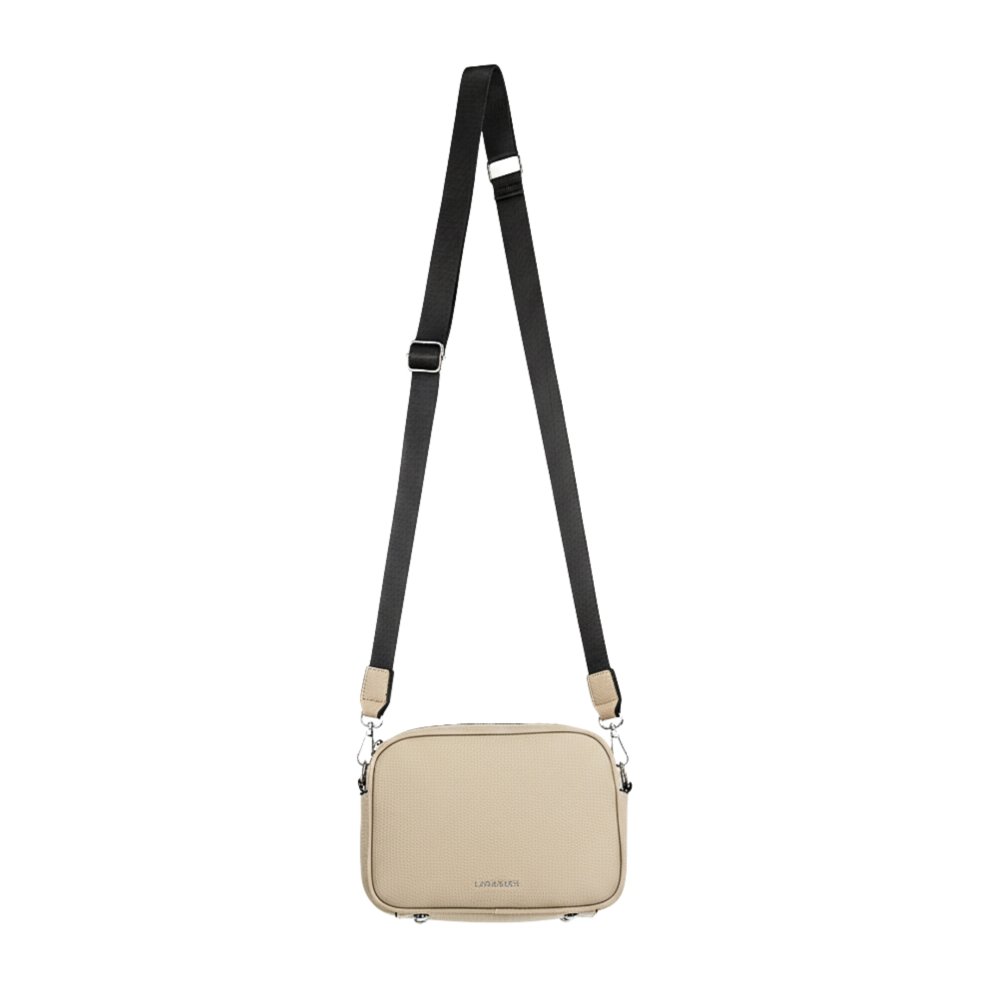 LILY dámska crossbody koženková kabelka taupe