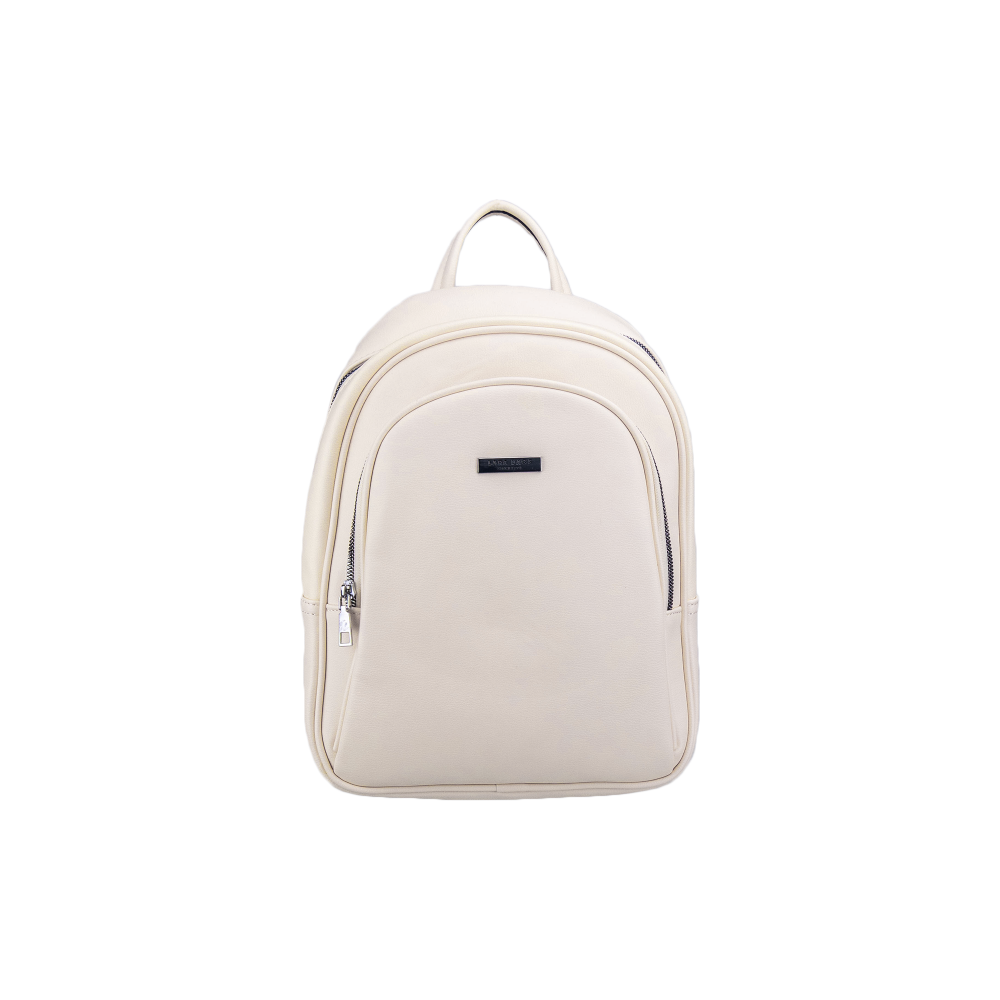 LARA dámsky koženkový batoh svetlo béžová