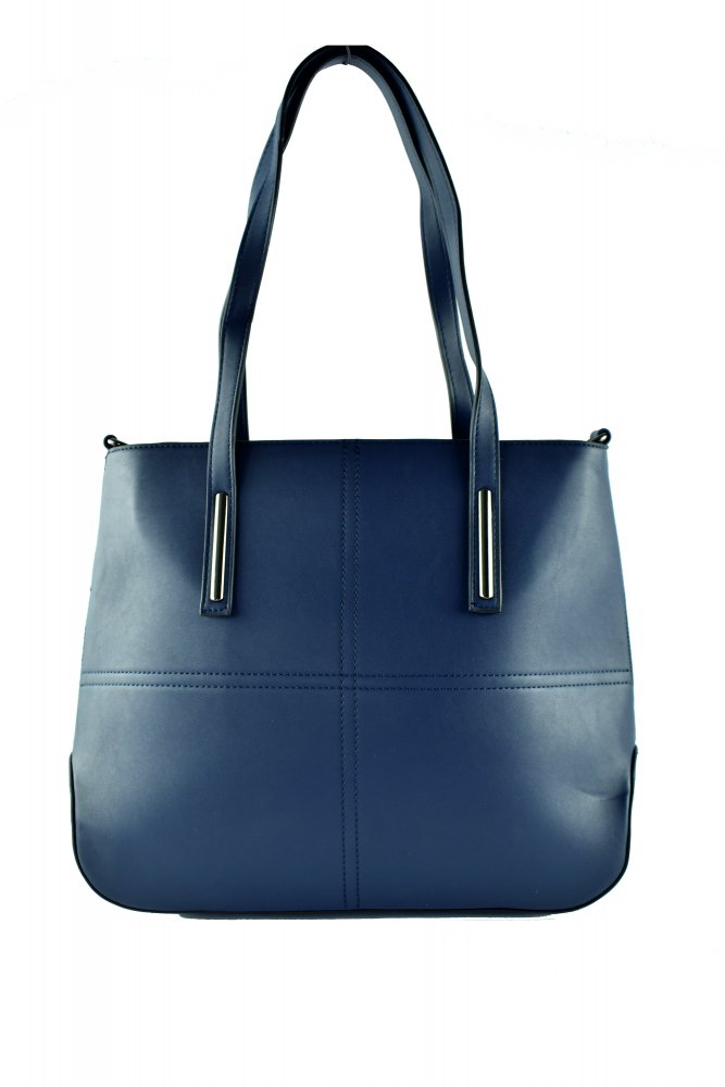 Lara Bags MILA dámska koženková kabelka Tmavomodrá