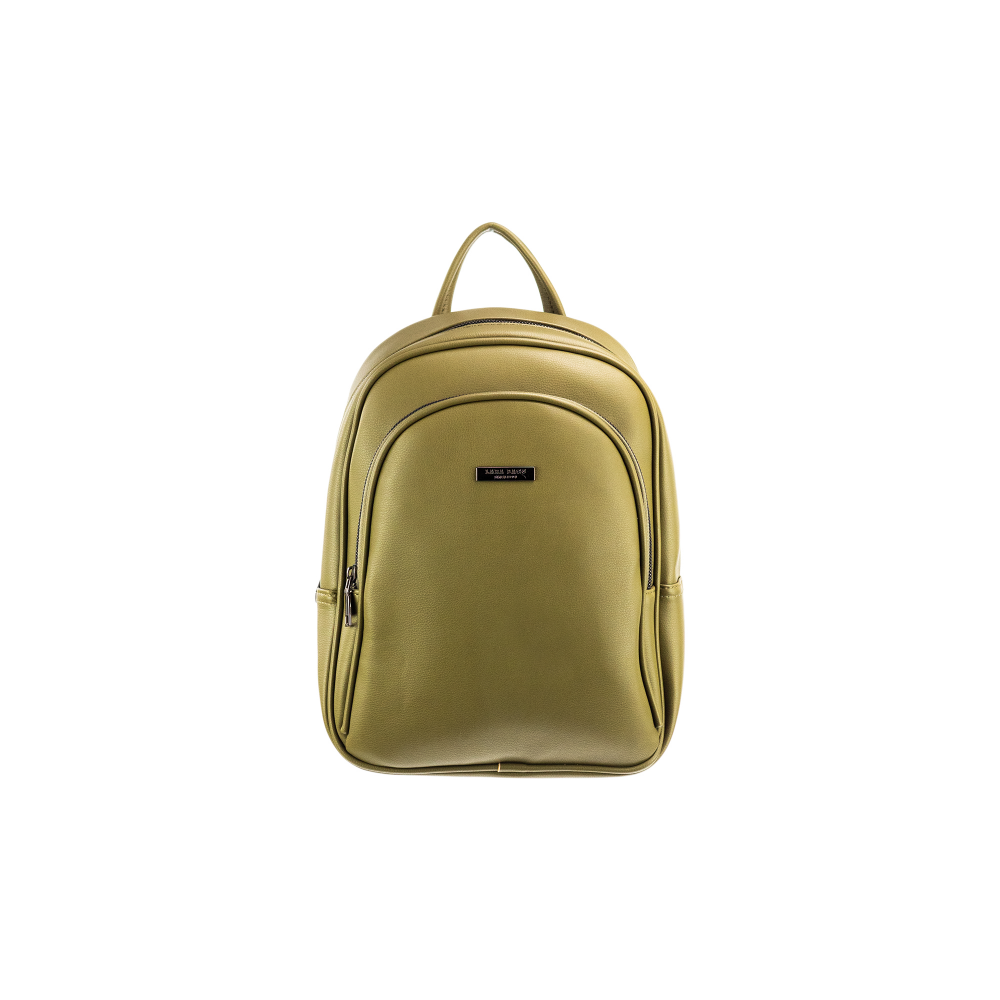 LARA dámsky koženkový batoh olivová