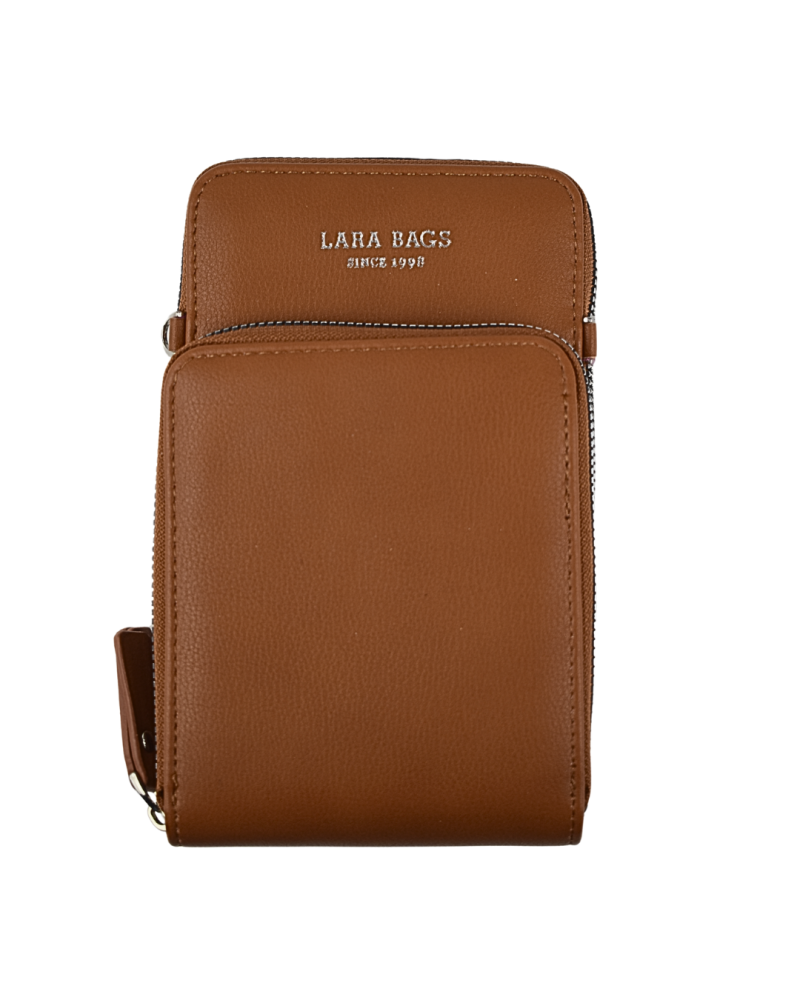 DÁMSKA PEŇAŽENKA A PÚZDRO NA MOBIL Svetlohnedá